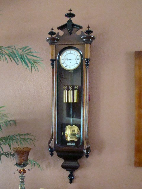 English Triple Weight Wall Clock
